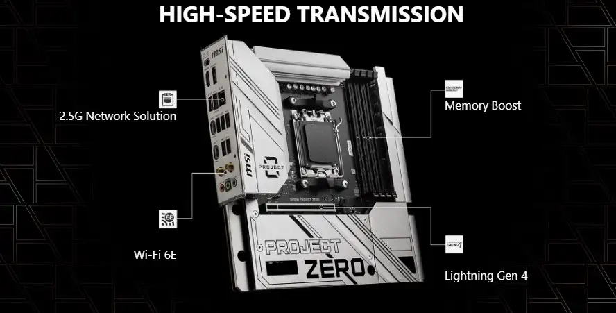 MSI B650M PROJECT ZERO (Wi-Fi 6E)
